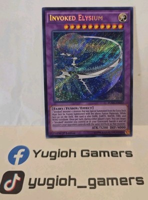 YUGIOH INVOKED ELYSIUM FUEN 1ST EDITION SECRET LIGHT PLAYED 
