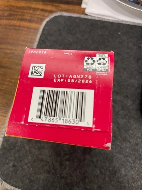 机载免疫支持补充剂64片咀嚼片非常浆果 08/2026 — 第 3/3 张图片