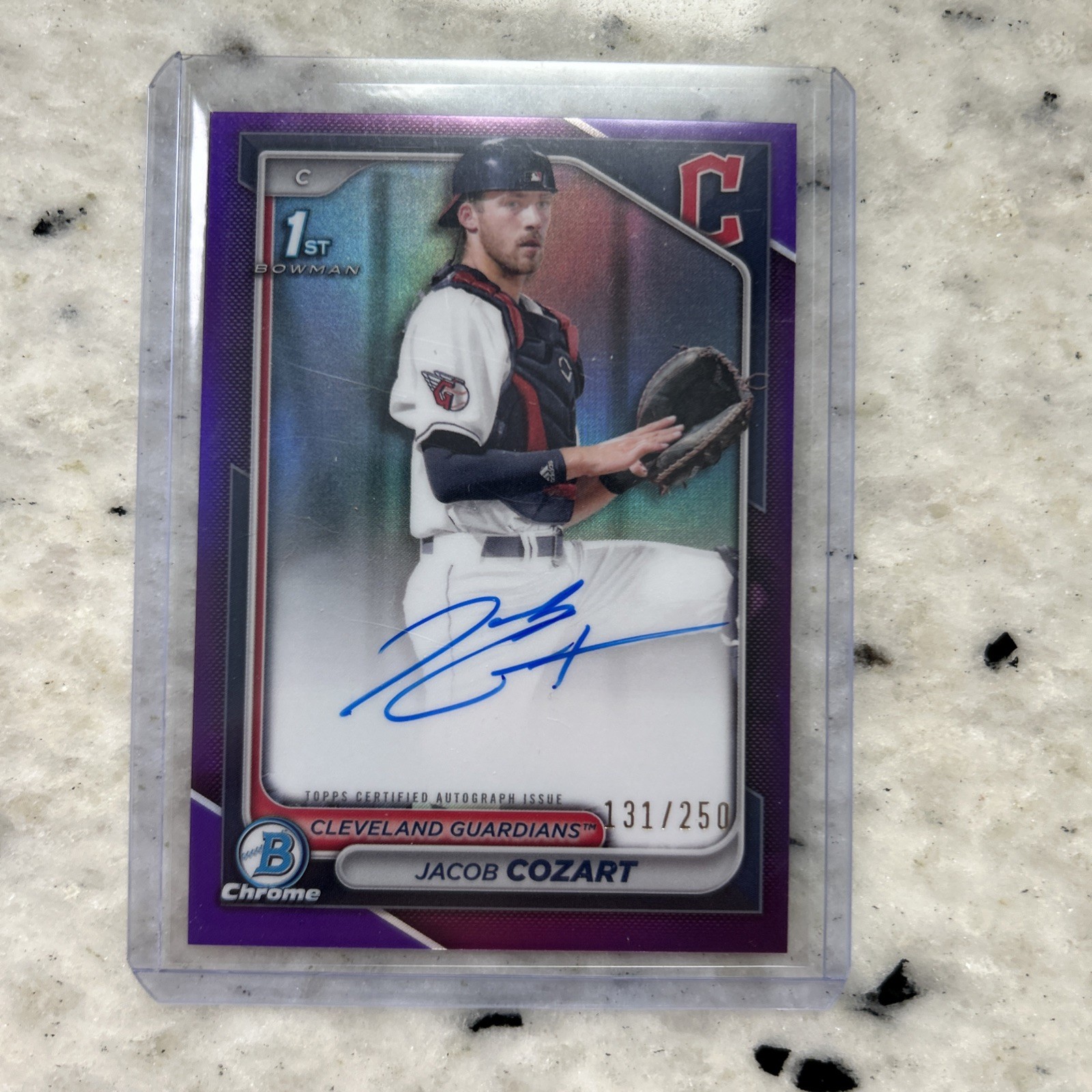 2024 Bowman Chrome JACOB COZART /250 Purple Refractor 1st AUTO - Guardians 🔥