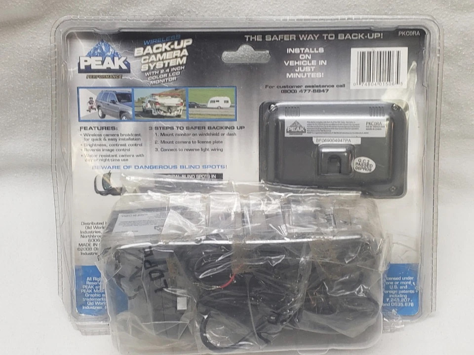 Wireless Back-Up Camera System 2.4in Color LCD Monitor Peak Performance PKC0RA - Image 2 of 4