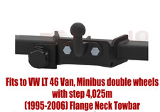 Flange Neck Tow Bar For Vw Lt 46 Van Minibus 1995-2006 7 Pin Kit - M223 Flange Neck Tow Bar For Vw Lt 46 Van Minibus 1995-2006 7 Pin Kit - M223