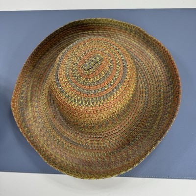 Tropical Trends Sun Hat 100% Toyo Wide Rolled Edge Brim Multi Color One Size