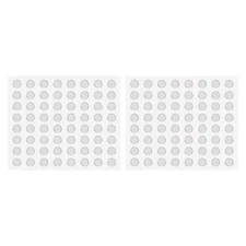 128pcs Cabinet Door Bumper Rubber Pad 1/2" Self Adhesive, Cylindrical Shape