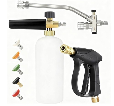 #ad Foam Cannon Dual Connector Pressure Washer Kit Includes 1 4 Inch Foam Cannon... $29.99