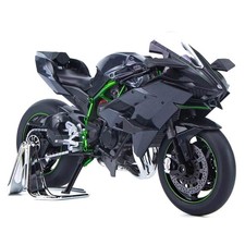 22cm 1/9 For Kawasakis H2R Motorcycle Finished Model Toy Gift Sounds and Lights
