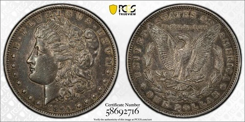 1894 P Morgan Silver Dollar $1 Coin PCGS XF45 FREE FAST FED EX 2 DAY SHIPPING