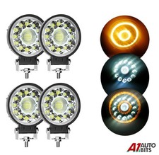 4 " LED Arbeit Licht Hinten Anhänger Rückwärtsgang Bernstein Blinker X4 Auto Lkw