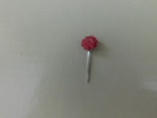 Hand Made One Red Poppy Pin For Princess Vinyl Diana Doll Or Any Doll