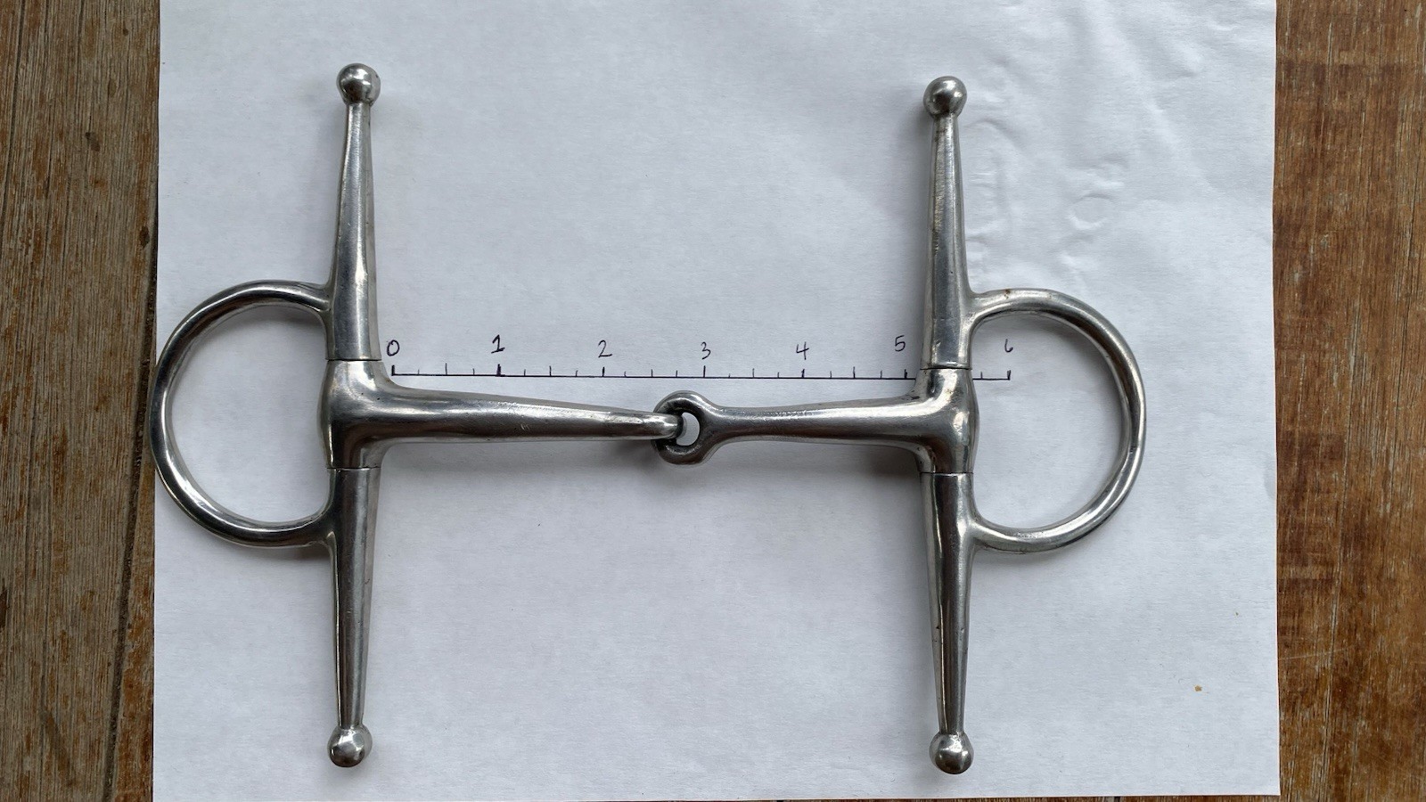 5” Full Cheek Snaffle Stainless Steel English Hunter Bit