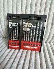 Vintage Black And Decker Masonry Drill Bit Set West Germany A8602 & A8105