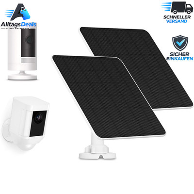 Solarpanel 5W für Ring Kamera Stick Up Cam Pro Spotlight Cam Wyze 2er Pack