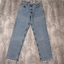 Vintage Calvin Klein Jeans Mens 32x32 Denim Distressed Straight Designer 90s