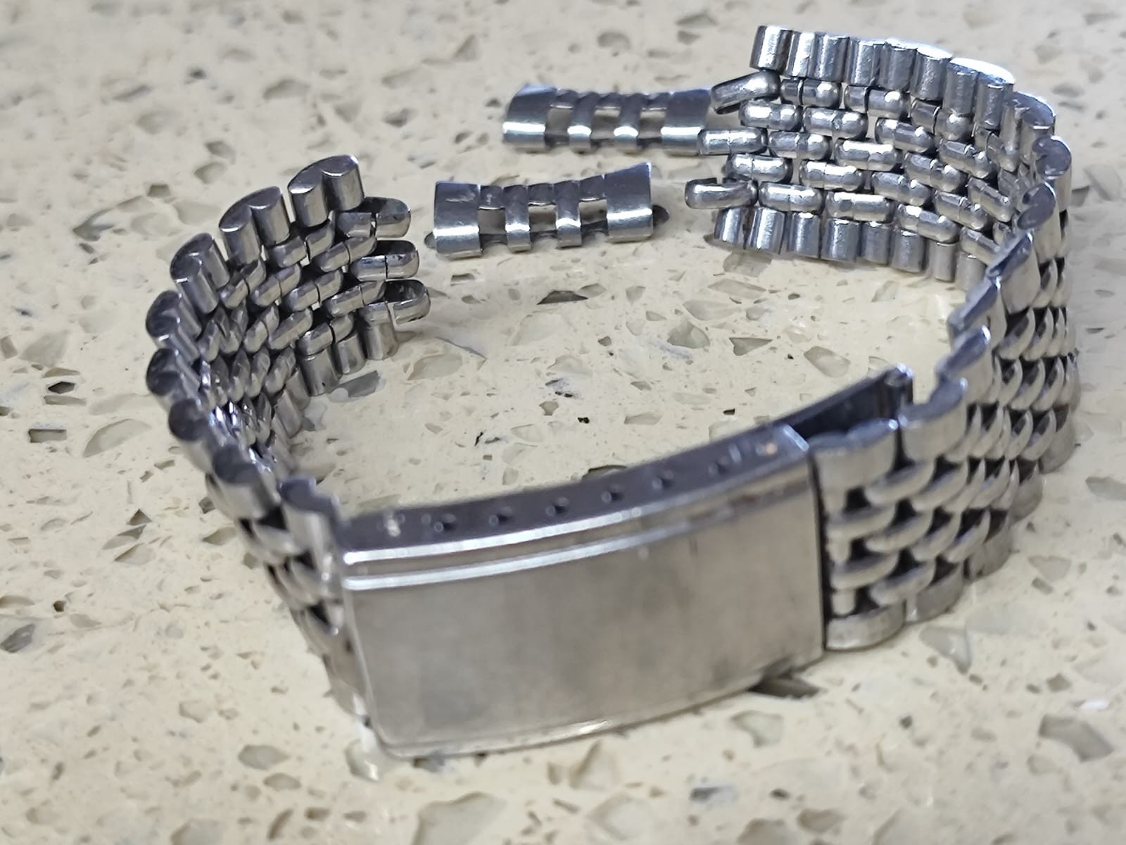 Vintage Bracelet Beads of Rice Watch 18mm  fit fof Omega seamaster 166.001/002/3