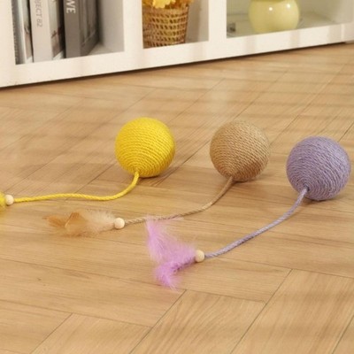 Katzenballkratzer Katzenspielspielzeug Kätzchenspielzeug beweglich für Indoor Katzen Übung