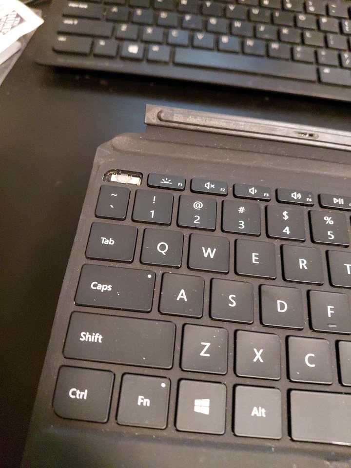 Cubierta tipo Microsoft FMM-00001 para Surface Pro - Platino Foto 3 de 4