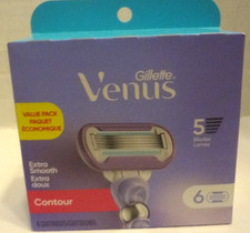 6 pcs Gillette Venus Extra Smooth Contour 5 B...