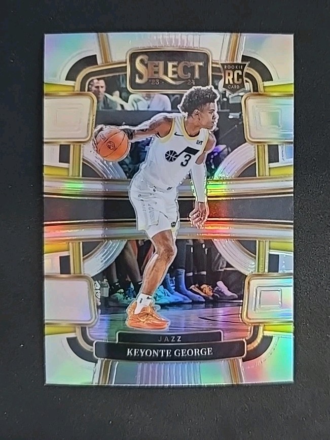 2023-24 Panini Select Concourse #75 KEYONTE GEORGE Silver Holo RC Utah Jazz