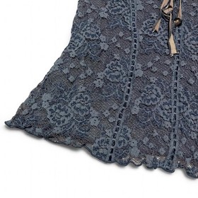 Rare Highly Sought After Ann Ferriday Blue Corset Top Fairy Whimsical Size Large