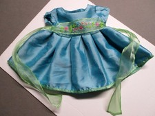 American Girl Bitty Baby Twins Doll 2003 Beautiful Blooms Teal Dress to Outfit