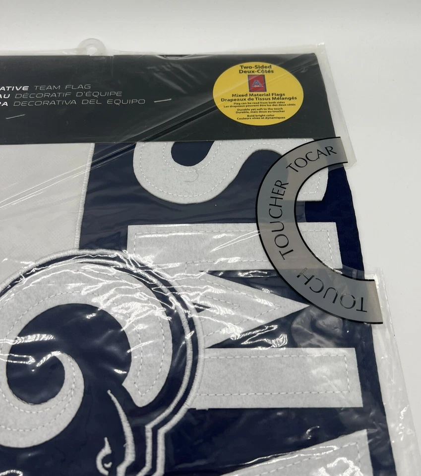 Bandera de jardín adornada Los Angeles Rams 12,5" X 18" NFL fútbol americano Foto 2 de 4