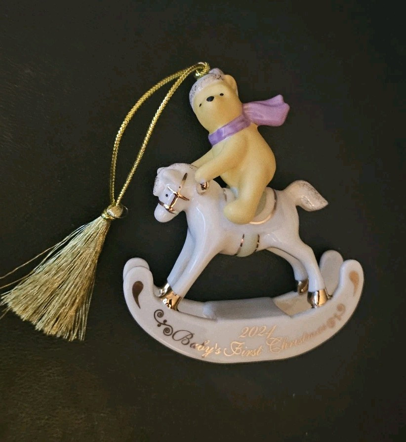 Lenox Winnie the Pooh Baby's First Christmas 2024 Keepsake Ornament