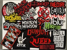 (20) Lot Of Rock n Roll Punk Band Iron / Sew-On Patches