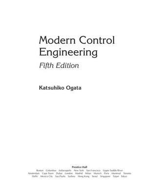 Modern Control Engineering: International Edition, Ogata, Katsuhiko, Good Book
