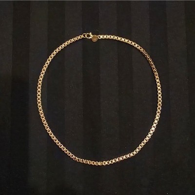 UNISEX 24k Gold Filled Box Kette Halskette