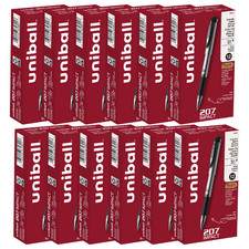 Wholesale Uni-Ball Signo 207 Impact Gel Pens, 144 Blue Ink, 1.0mm Bold, Smooth