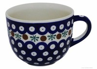 Bunzlauer Keramik Cappuccino-Tasse 0.30 Liter Dek 41 - Becher Milchkaffeetasse