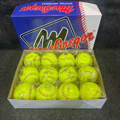 (12) MacGregor 1394814 Trump Stote AK-EZ-USA-Y Yellow 12  Slowpitch Softballs