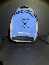 HARROW Field Hockey Backpack; HANNAH ; Carolina Blue; Stick Holders; Preowned