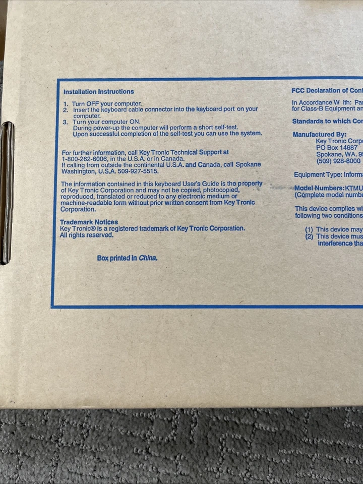 Key Tronic E05351USIMM-C Wired Multimedia Keyboard New In Box - Image 4 of 4