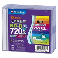 Verbatim BD-R XL 100GB Blu-ray Discs 10-pac Printable 2-4x speed VBR520YP10V2