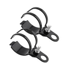 2PCS Motorcycle Fork Indicator Brackets, Metal Front Turn Signal Light Black