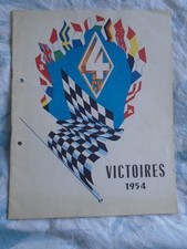 Renault 4cv Victories brochure 1954 English text