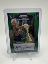 2025 WNBA DOMINIQUE MALONGA GREEN SILVER AUTO SEATTLE STORM