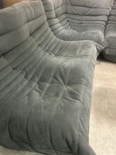 Brand New Authentic Togo Alcantara Chic Grey FULL Sofa  set ( 3pieces)