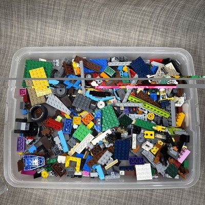 LEGO Bulk Lot 1 lb | Variety of Blocks Plates Detail PCs + 2 Figs SHOWN | Lot 19