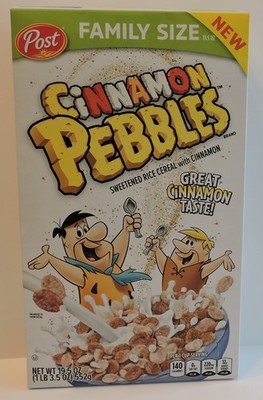 2024 NEW FLINTSTONES CINNAMON PEBBLES SPECIAL LIMITED EDITION CEREAL BOX SEALED