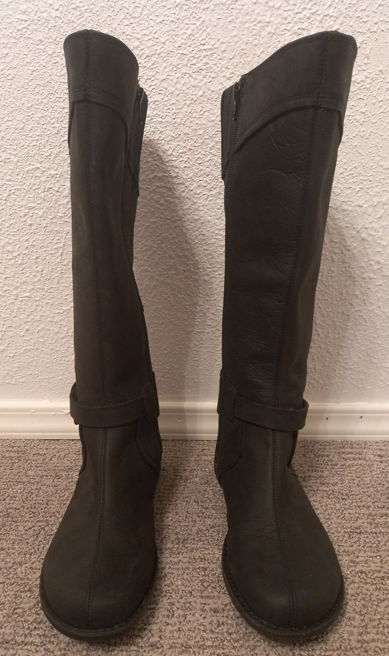 Stivali da equitazione alti da donna MERRELL in pelle US 5 stivali in pelle neri