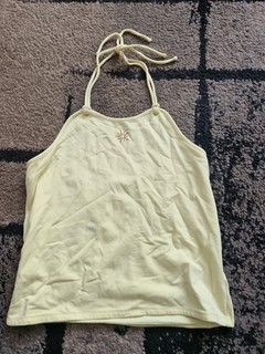 Girls Yellow Halter Neck Top Size Xxl From Gap