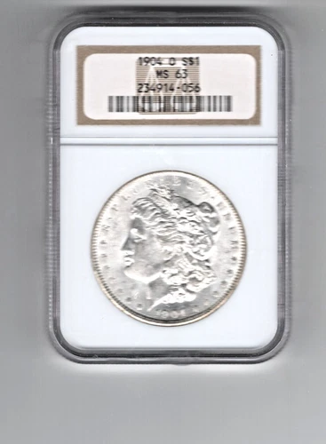 1904-O $1 Morgan Silver Dollar Coin NGC MS63 great strike lustrous silver coin