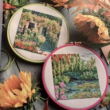 Monet?s gardens water art scenes Cross Stitch Chart