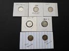Lot (7) Mercury Dimes 90% Silver Circulated (Eisenhower BU)