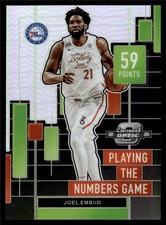 2023-24 Panini Contenders Optic Playing The Numbers Game Prizm Joel Embiid
