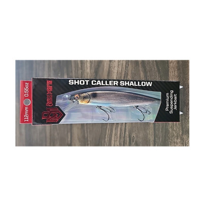 Bass Mafia Shot Caller Shallow Suspending Jerkbait 112mm 0.55oz Mirror Shad