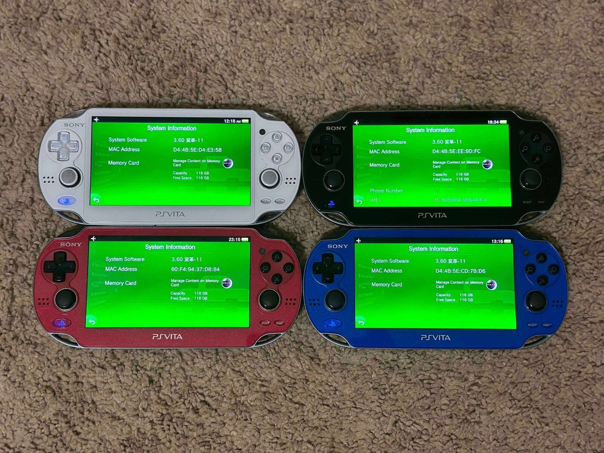 PlayStation Vita - psvita 3台　3.60以下　送料無料 psvita 3台 3.60以下 送料無料