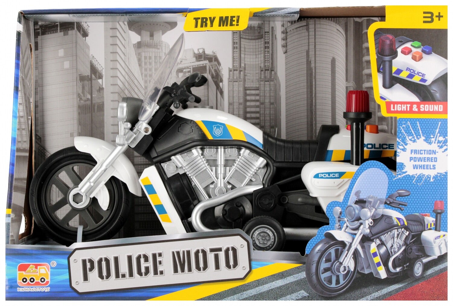 5905523664867 Motocykl Policja MEGA CREATIVE 542667 MEGA CREATIVE