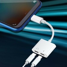 2in1 Dual Type-C USB C to Audio Headphone Adapter Cable fit Google Pixel 3/3 XL